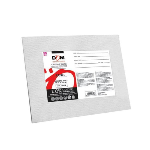 CWR CARTONE TELATO PER PITTURA 18X24 CM BIANCO